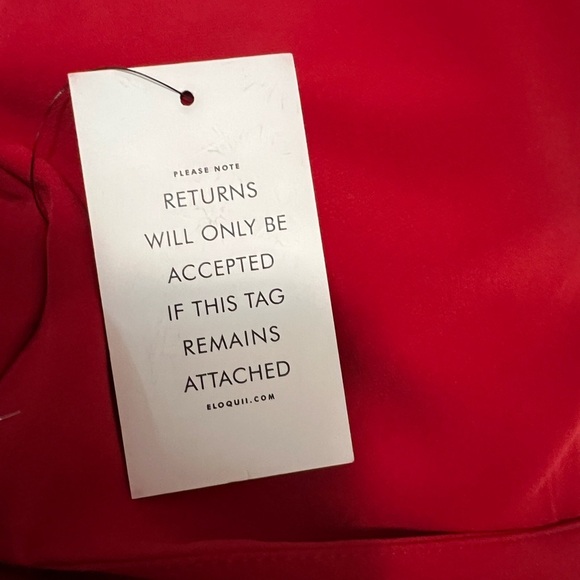 Eloquii Red Asymmetrical Midi A-Line Skirt size 22 NWT - Picture 11 of 12